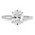 Cheryl M Sterling Silver Rhodium-plated Polished Oval CZ Ring - QC-0FE4BE61-5833