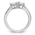 Cheryl M Sterling Silver Rhodium-plated Polished Pear and Square CZ Ring - QC-BDE4332B-8781