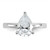 Cheryl M Sterling Silver Rhodium-plated Polished Pear CZ Ring - QC-1FF1115E-9941