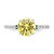 Cheryl M Sterling Silver Rhodium-plated Polished Yellow and White CZ Ring - QC-1BA1FB88-8793