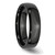 Chisel Black Ceramic 6mm Polished Band - CE-8D32157D-8656