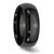 Chisel Black Ceramic 8mm Polished Band - CE-752AEFEB-6981