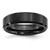 Chisel Black Ceramic Beveled Edge 6mm Brushed and Polished Band - CE-C01B1953-5042