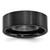 Chisel Black Ceramic Flat 8mm Brushed Band - CE-7EA729E7-6693