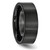 Chisel Black Ceramic Flat 8mm Brushed Band - CE-7EA729E7-6693