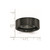 Chisel Black Ceramic Flat 8mm Brushed Band - CE-7EA729E7-6693