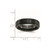Chisel Black Ceramic Ridged Edge 6mm Brushed and Polished Band - CE-4FF218FA-6834
