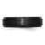 Chisel Black Ceramic Ridged Edge 6mm Brushed and Polished Band - CE-876B3140-6328