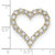 14k 2 carat Lab Grown Diamond VS/SI+ G+ Complete Heart Chain Slide Pendant
