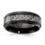 Chisel Black Titanium Polished with Grey Carbon Fiber Inlay 8.00mm Band - TB-8942D8CA-7274
