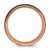 Chisel Black Zirconium Brushed and Polished Rose IP-plated 8mm Band - ZC-EBF03EDA-4884