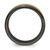 Chisel Black Zirconium Brushed and Polished with Yellow IP-plated Center 8mm Band - ZC-FA883AB5-2399
