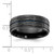 Chisel Black Zirconium Brushed Polished and Hammered with Blue IP-plated 8mm Band - ZC-DEB1B959-3814