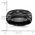 Chisel Black Zirconium Polished and Diamond-cut 8mm Band - ZC-9959E38F-9751