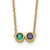 14K 2 Family Birthstone Necklace Mounting