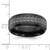 Chisel Black Zirconium Polished Lasered Tire Design 8mm Band - ZC-765592C4-1493