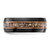 Chisel Black Zirconium Polished Rose IP-plated with Antler Inlay 8mm Band - ZC-7F27333F-9312
