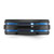Chisel Black Zirconium Polished with Blue IP-plated Stripes 8mm Band - ZC-0418670F-9219