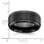 Chisel Black Zirconium Polished with Brushed Center 9mm Beveled Edge Band - ZC-0418260B-6201