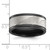 Chisel Black Zirconium Polished with Damascus Inlay 9mm Band - ZC-A4E5A7A3-8663