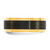 Chisel Black Zirconium Polished Yellow IP-plated with Brushed Center 8mm Band - ZC-1D643EB8-1946