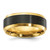 Chisel Black Zirconium Polished Yellow IP-plated with Brushed Center 8mm Band - ZC-81310699-1642