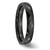 Chisel Ceramic Black 4mm Faceted Polished Band - CE-23E412F4-6451