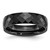 Chisel Ceramic Black 6mm Faceted Polished Band - CE-8A5A8242-4223