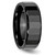 Chisel Ceramic Black Faceted 8mm Polished Beveled Edge Band - CE-197EC18A-5832
