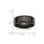 Chisel Ceramic Black Faceted 8mm Polished Beveled Edge Band - CE-F62011B0-6697