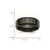 Chisel Ceramic Black Faceted Beveled Edge 8mm Polished Band - CE-E8D5B2C3-4586