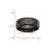 Chisel Ceramic Faceted Black 8mm Polished Beveled Edge Band - CE-0EAA93AA-2488