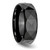 Chisel Ceramic Faceted Black 8mm Polished Beveled Edge Band - CE-8551156A-5740