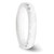 Chisel Ceramic White 4mm Faceted Polished Band - CE-40133765-2837