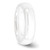 Chisel Ceramic White 6mm Polished Band - CE-EEBF7F10-6049