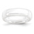 Chisel Ceramic White 6mm Polished Band - CE-F490E884-9065