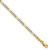 14k 2.3mm Semi-solid with Rhodium Pav‚ Figaro Chain - PW-217FB6DF-1277