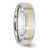 Chisel Cobalt 14k Gold Inlay Satin 6mm Band - CC-B1C7CECC-1006