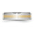 Chisel Cobalt 14k Gold Inlay Satin and Polished 6mm Band - CC-646B6A16-1620