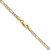 14k 2.3mm Semi-solid with Rhodium Pav‚ Figaro Chain - PW-DC30F138-4796