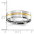 Chisel Cobalt Brushed and Polished with Yellow IP-plated Center Beveled Edge 8mm Band - CC-0F229144-6246