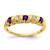 14k 2.75mm Amethyst AA Diamond ring