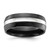 Chisel Cobalt Polished Black IP-plated 8mm Band - CC-59E51E85-2920