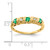 14k 2.75mm Emerald AA Diamond ring