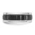 Chisel Cobalt Polished with Brushed Black IP-plated Grooved Center 8mm Band - CC-389A0833-7989