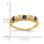 14k 2.75mm Sapphire AA Diamond ring