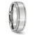 Chisel Cobalt Satin and Polished Ridged Edge 8mm Band - CC-C4434AAD-5288
