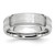 Chisel Cobalt Sterling Silver Inlay Satin and Polished 6mm Beveled Edge Band - CC-D0A8FF8F-8487