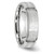 Chisel Cobalt Sterling Silver Inlay Satin and Polished 6mm Beveled Edge Band - CC-D0A8FF8F-8487