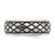 Chisel Stainless Steel Antiqued and Polished Checkered Pattern 8mm Band - SR-B2EBFA01-9443